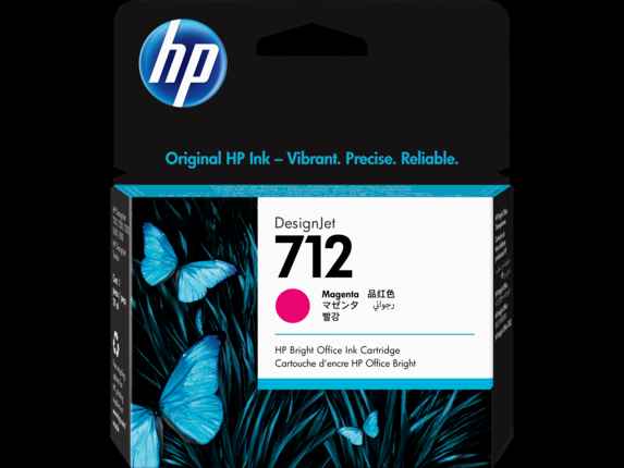 HP 712 29-ml Magenta Design Jet Ink Cartridge (3ED68A)