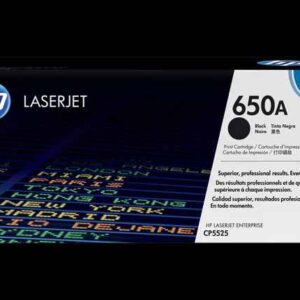 HP 650A Black Original LaserJet Toner Cartridge (CE270A)